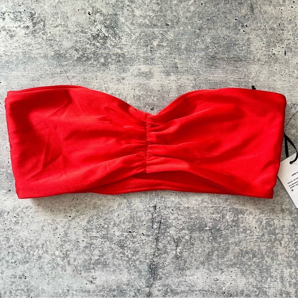 Jade Swim Ava Bandeau Poppy Sheen M